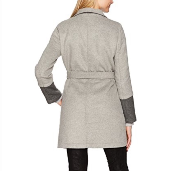 Cupcakes and Cashmere Akria Two Tone Wrap Coat - Picture 2 of 4